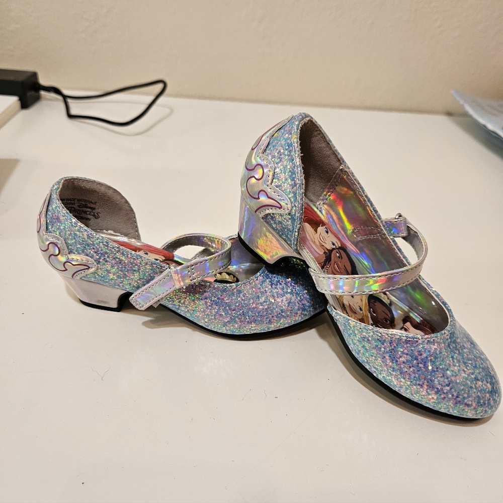 Disney Glittery Holographic Kids Dress Shoes
